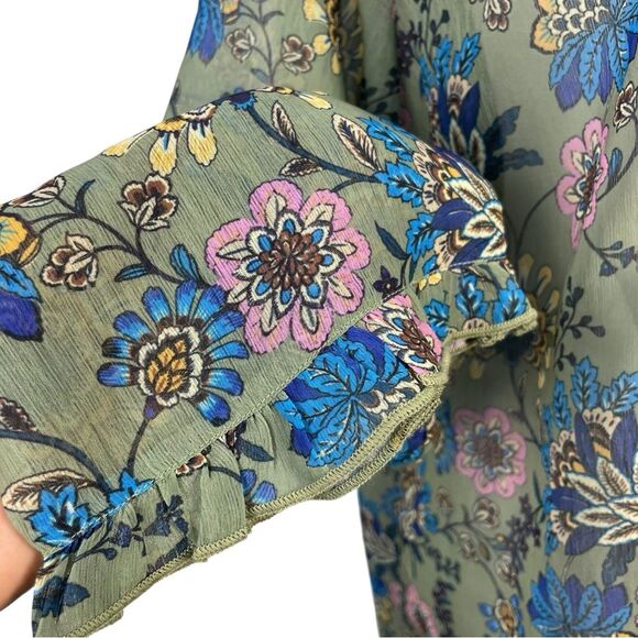 Soft Surroundings Floral Ceres Tunic Top Size L‎ NEW Boho Embellished - Picture 9 of 11